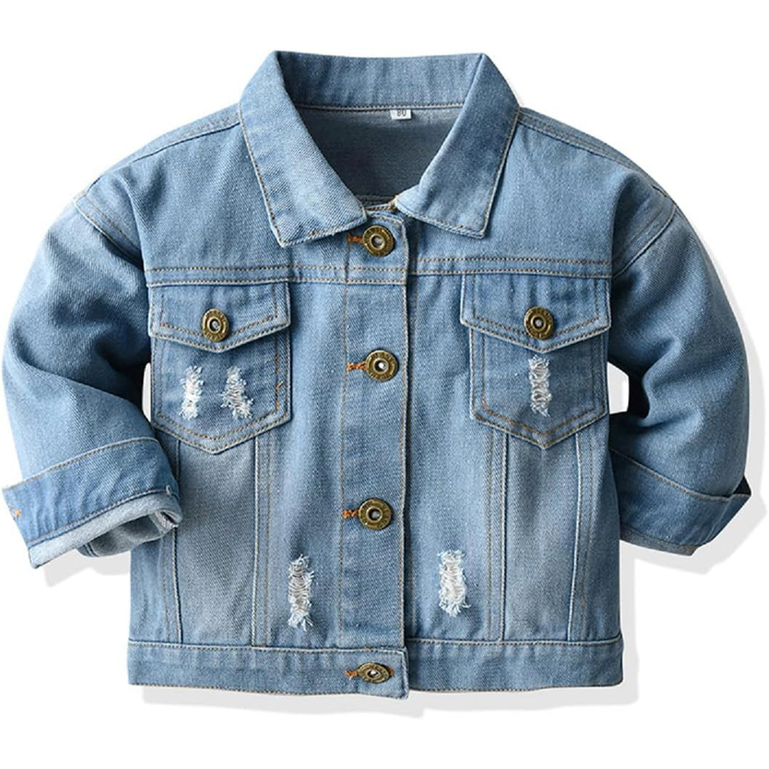 Denim Jacket Long Sleeve Button Up Casual Outerwear