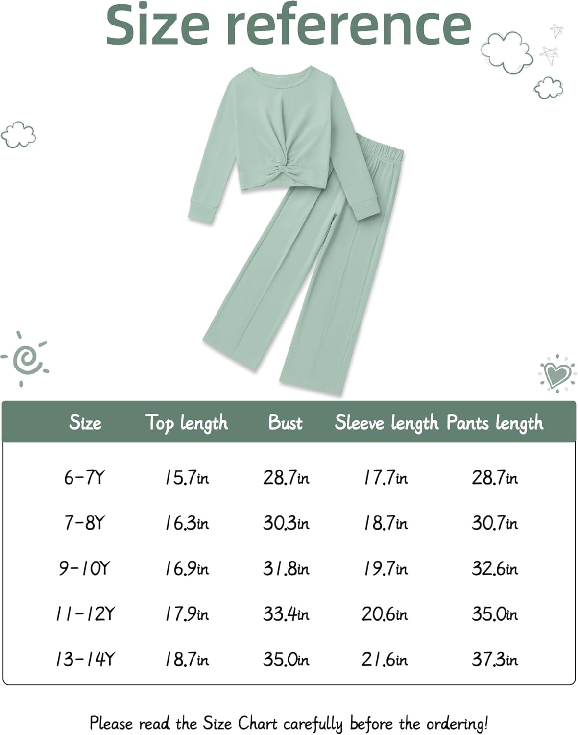 Solid Long Sleeve Twist Crop Top and Wide Leg Pants 