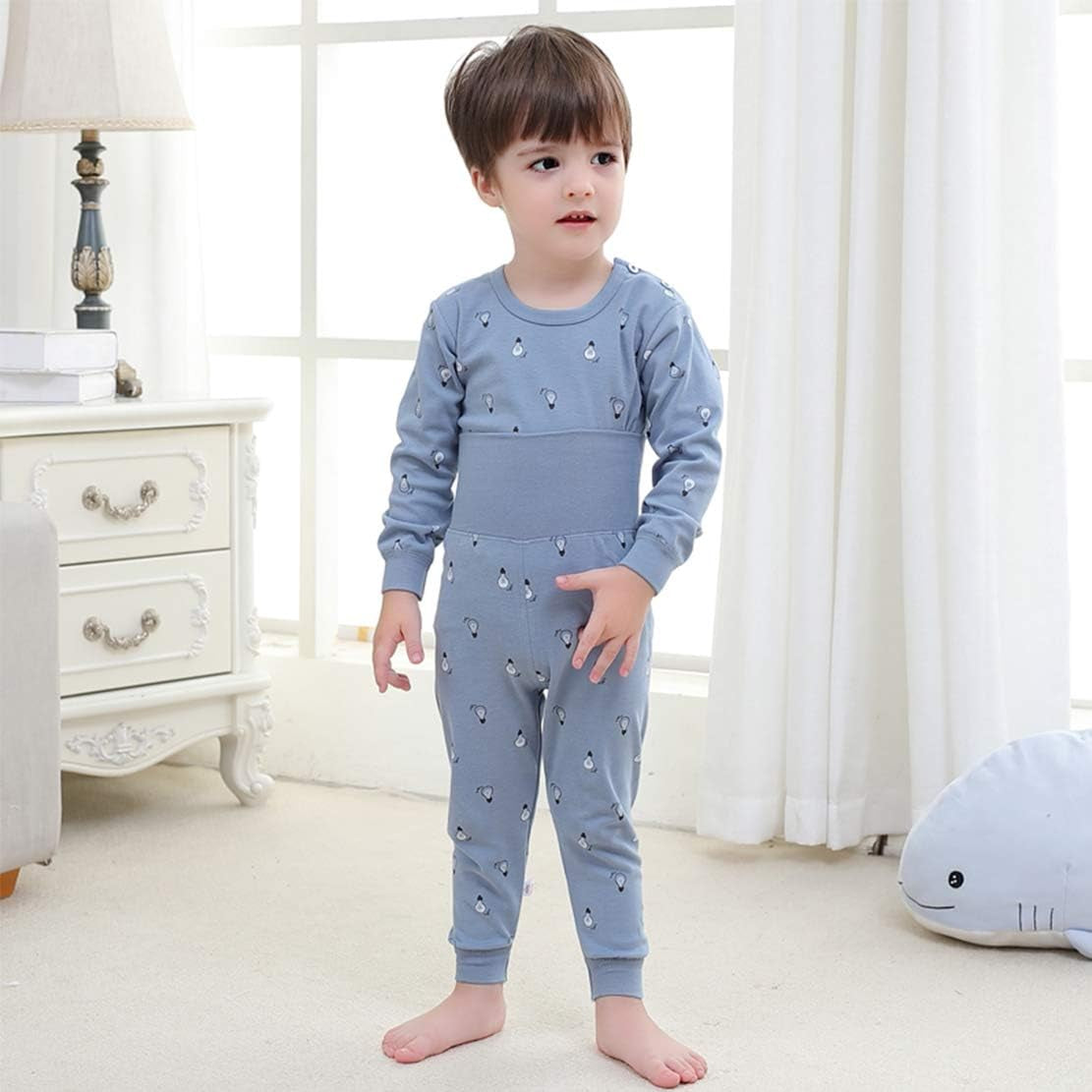 100% Organic Cotton Pajamas Set Long Sleeve Sleepwear