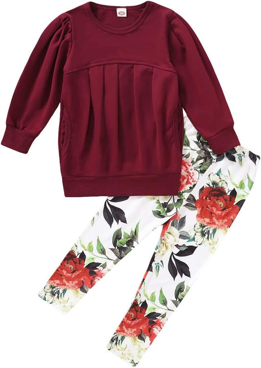 Long Sleeve Sweatshirt and Pants Set