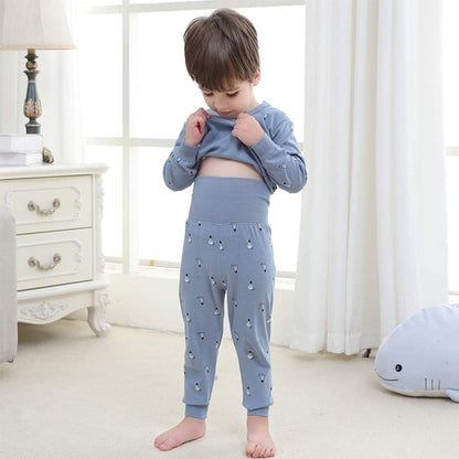 100% Organic Cotton Pajamas Set Long Sleeve Sleepwear