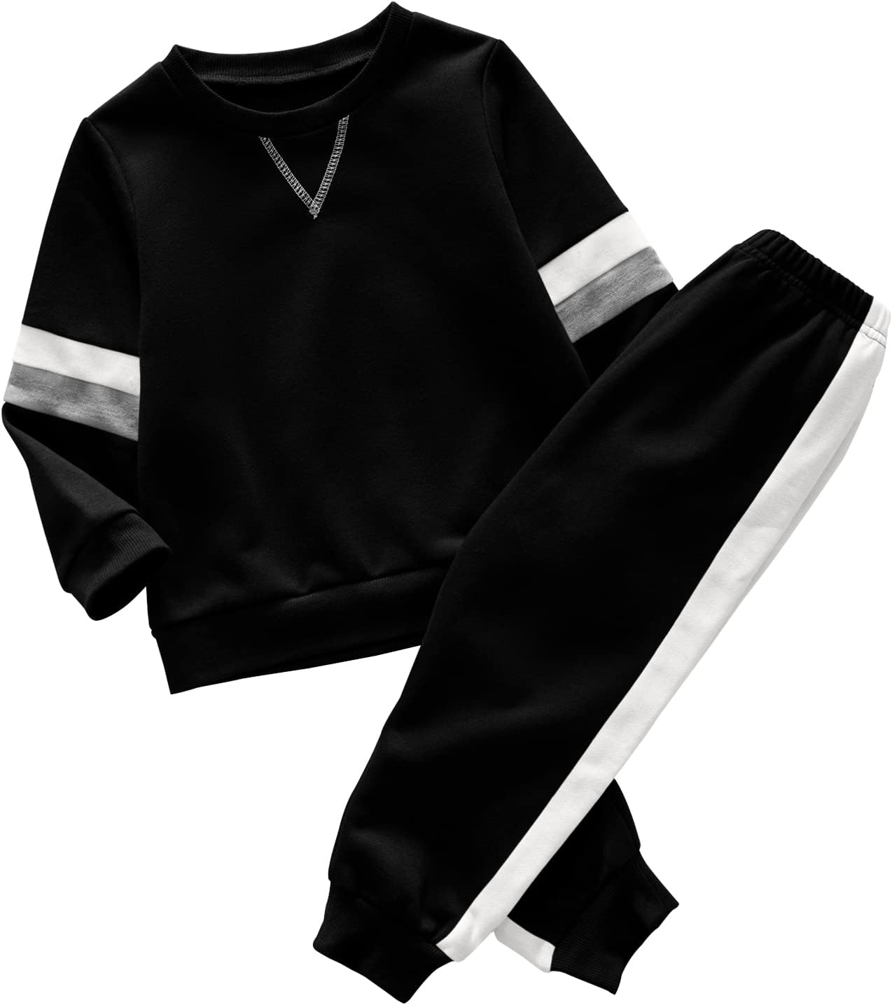 Color Block Casual Sweatsuit