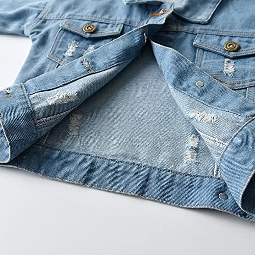 Denim Jacket Long Sleeve Button Up Casual Outerwear