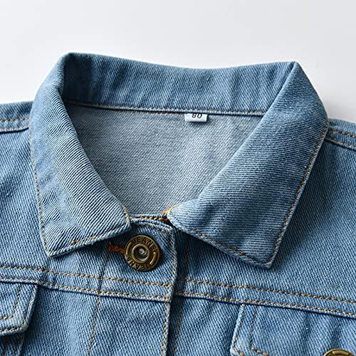 Denim Jacket Long Sleeve Button Up Casual Outerwear