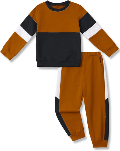 Long Sleeve Color Block Sweatsuits