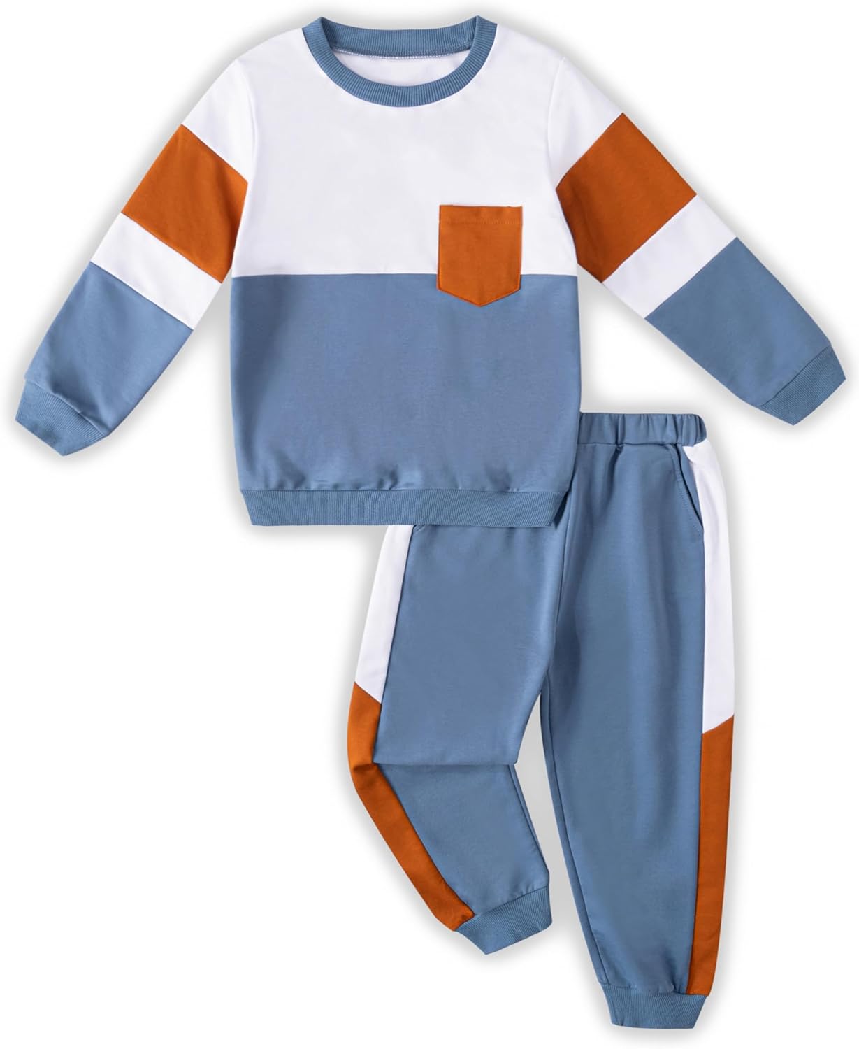 Long Sleeve Color Block Sweatsuits