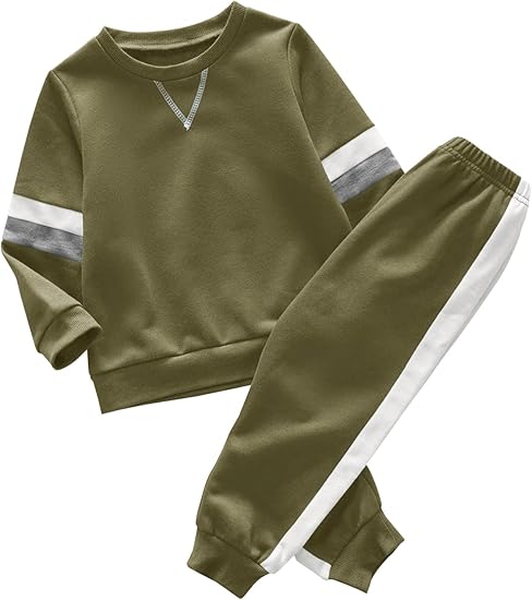 Color Block Casual Sweatsuit