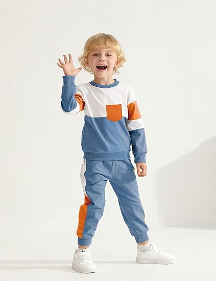 Long Sleeve Color Block Sweatsuits