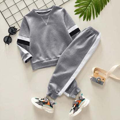 Color Block Casual Sweatsuit